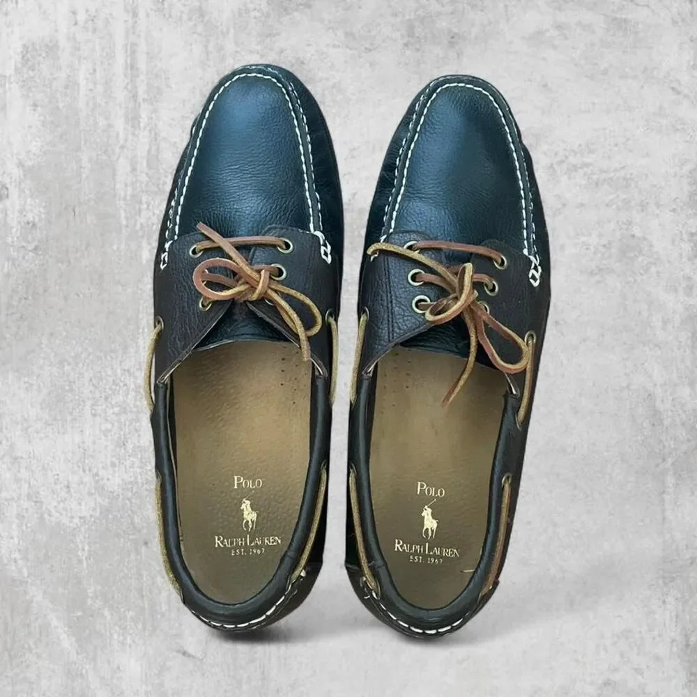 Polo Ralph Lauren Bernard Leather Boat Shoes | Men’s Size 13D | Loafers